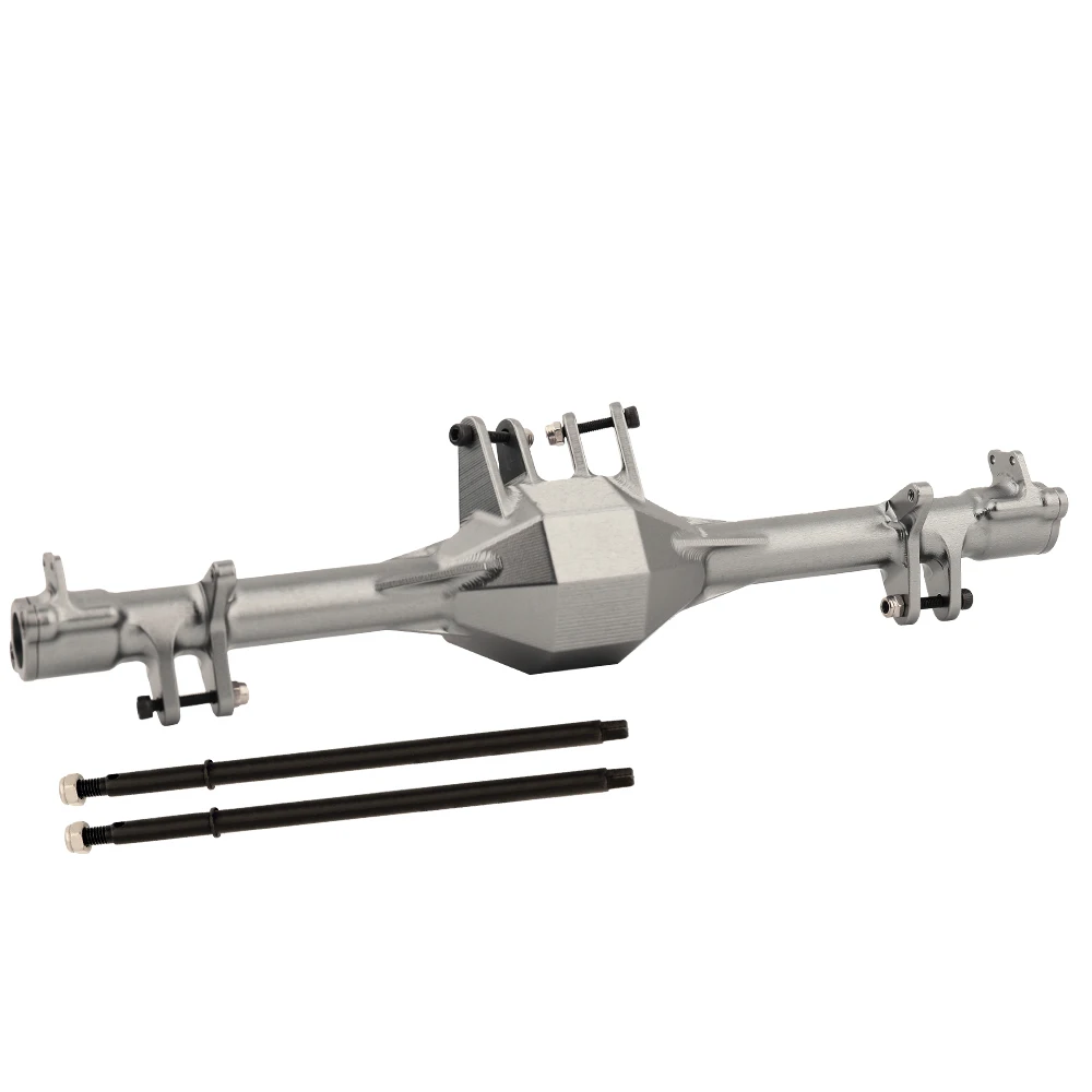 1pc 1:10 Metal Rear Straight Axle Housing with 2pcs Rear