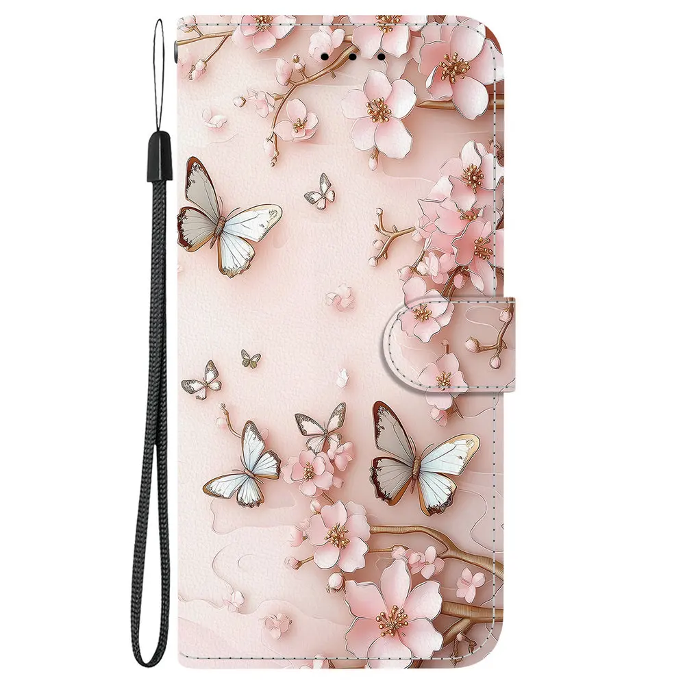 Patterned Leather Wallet Flip Case - Premium Phone Protection and Stylish Design