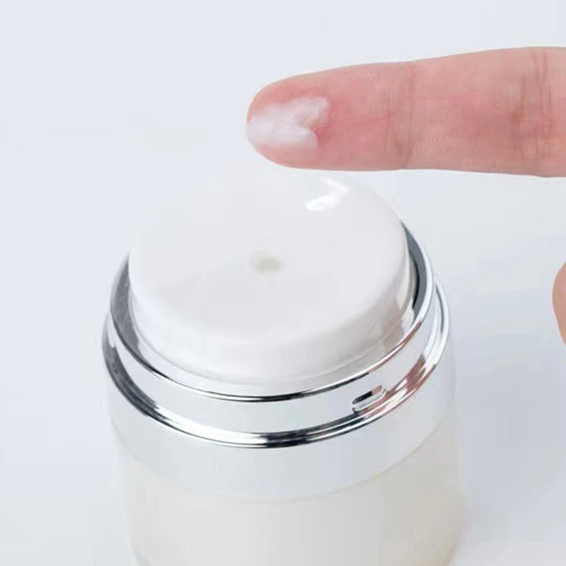 Airless Empty Pump Jar Refillable Creams Gels Lotions Dispenser Travel Leak Proof Cosmetic Container Moisturizer Vacuum Bottle
