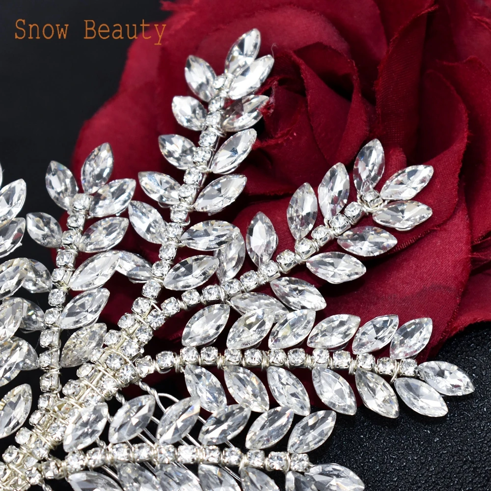 DZ020 Elegant Wedding Hair Combs for Bride Bridal Hair Clips Headpieces Jewelry Crystal Wedding Accessories Shiny Ornament