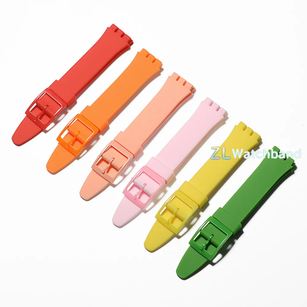 Colorful Silicone Sports Watch Strap - Durable Rubber Replacement Band
