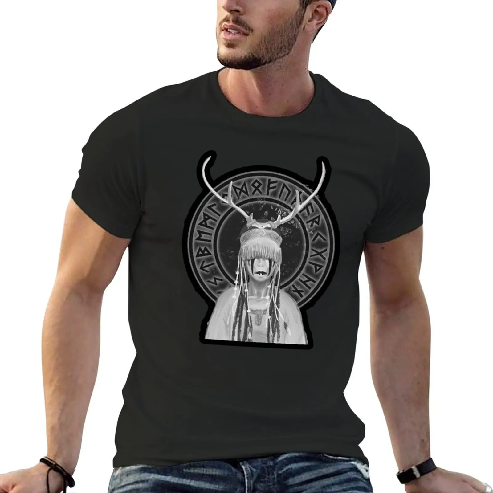 

New HEILUNG MUSIC ART T-Shirt anime clothes oversized t shirt plain black t shirts men