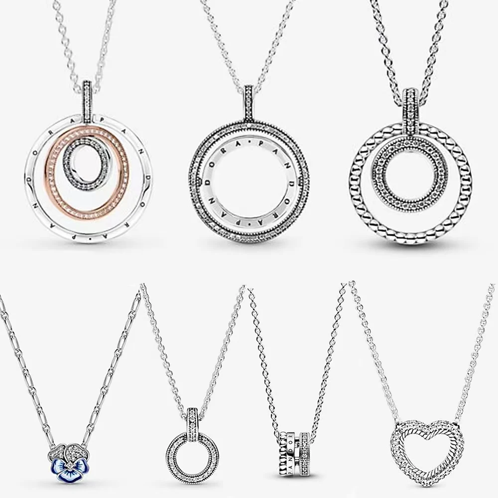 

Женское ожерелье из серебра 925 пробы с оригинальным логотипом