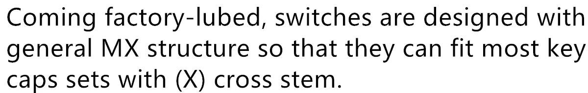 TTC Crescent Switch Mechanical Keyboard Linear Switches MX 5pin 42g HIFI for Gaming 15 S1f357e91712346278d6db5cbf7e5a919D