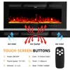 Electric Fireplace Inserts Wall Fireplace Electric with Remote Control Electric Fireplace Wall Mounted Recessed with Fake Log 2