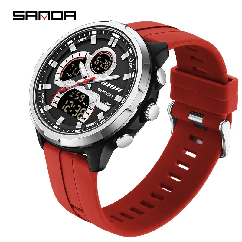 9077 silver red