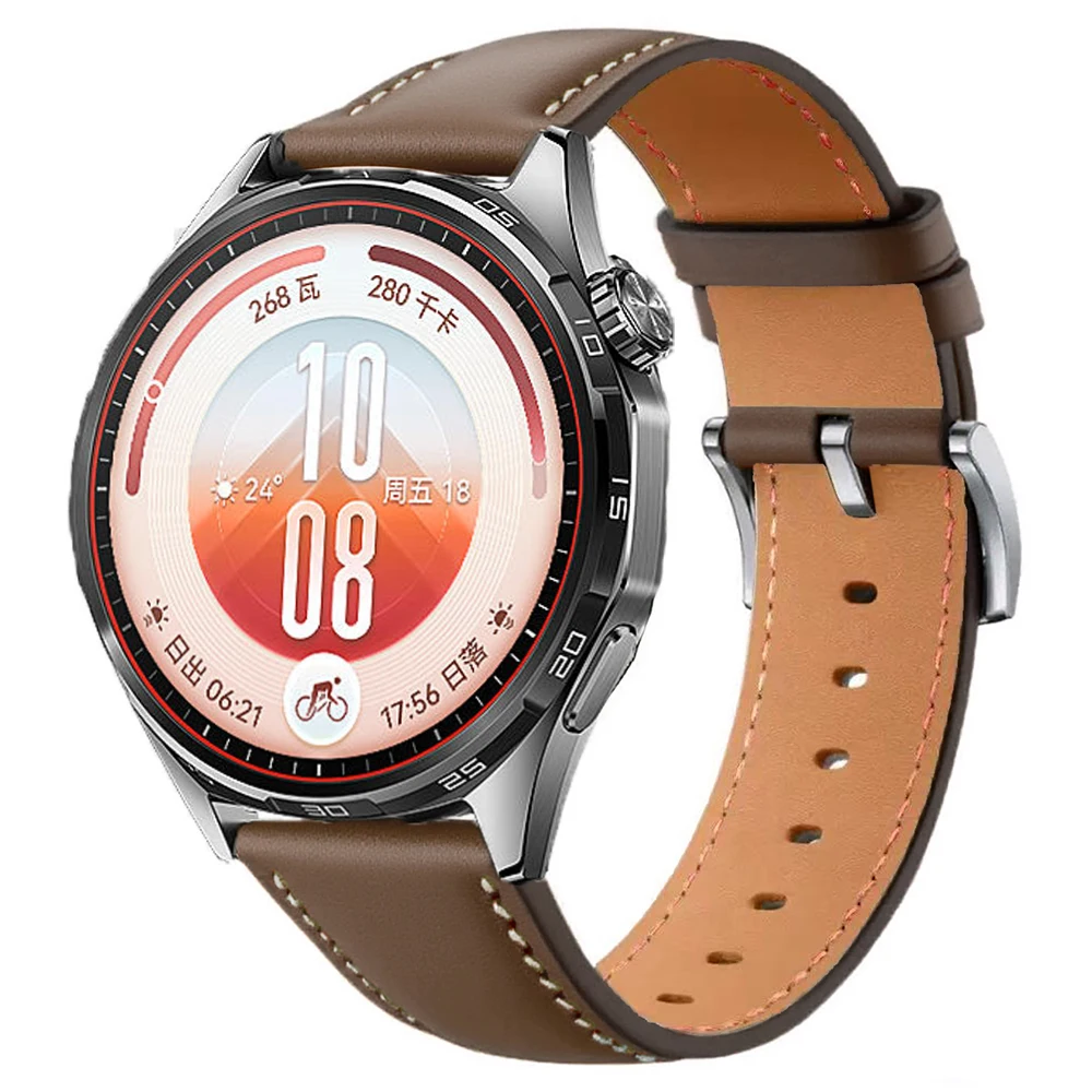 Premium 22mm Leather QuickFit Strap: Elegant Wristband
