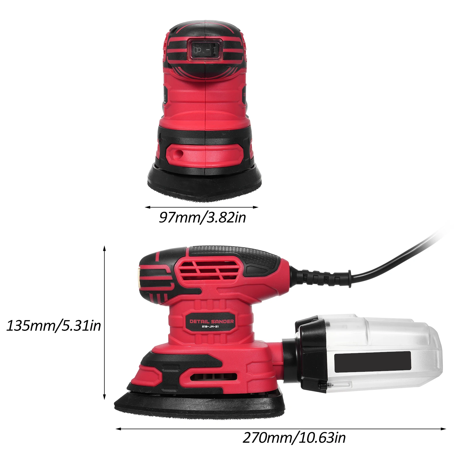 Compact Electric Sander With Dust Collector