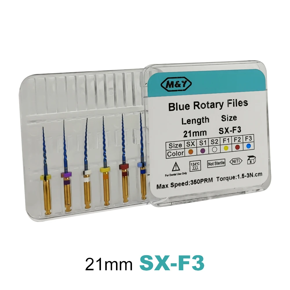 Lime Endodontiche Rotanti Easyinsmile X-Pro Gold NiTi – Coniche SX-F3 21/25/31 Mm