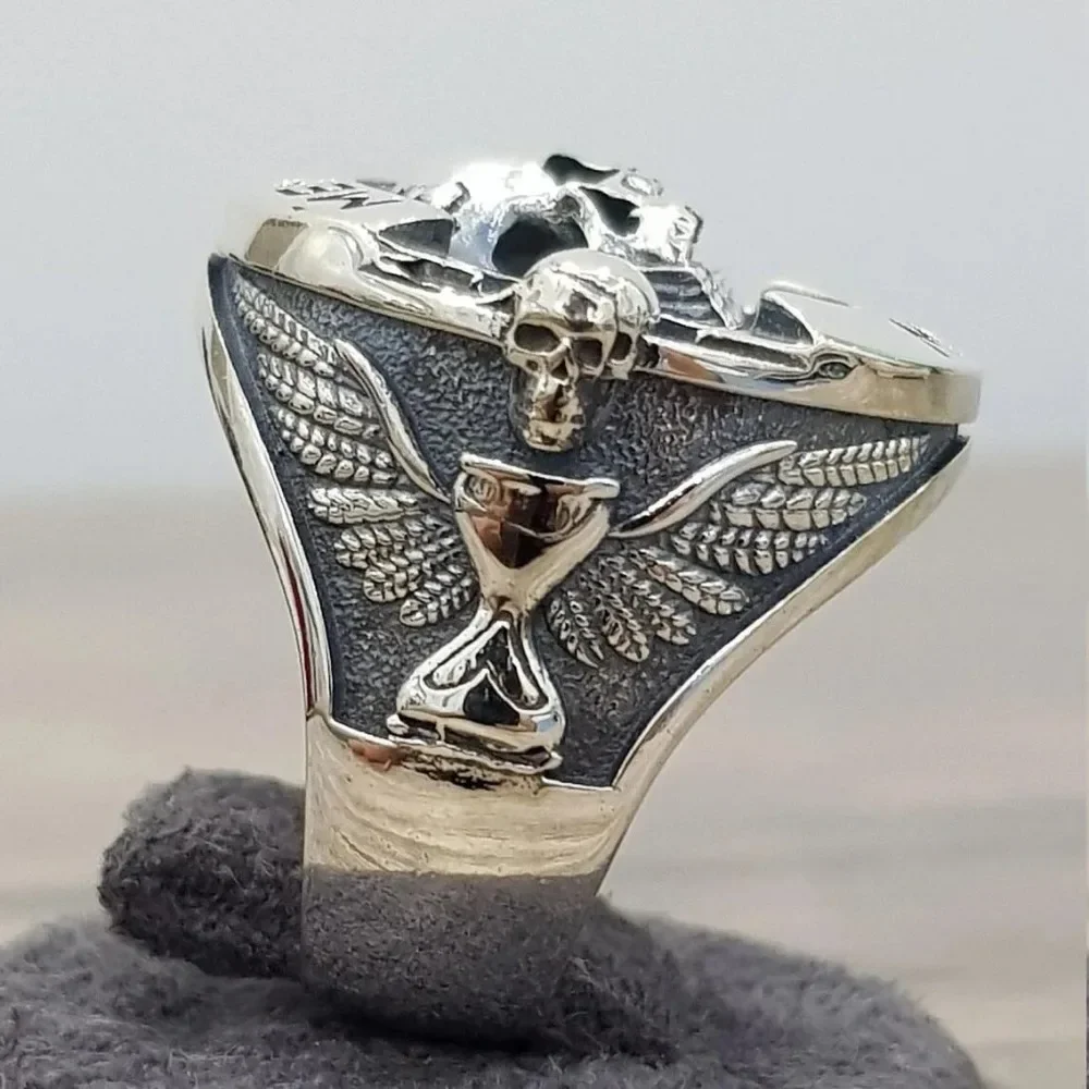 MEMENTOMORI リング 20号 Silver925×真鍮 希少 MEMENTOMORI リング 20号 Silver925×真鍮 希少