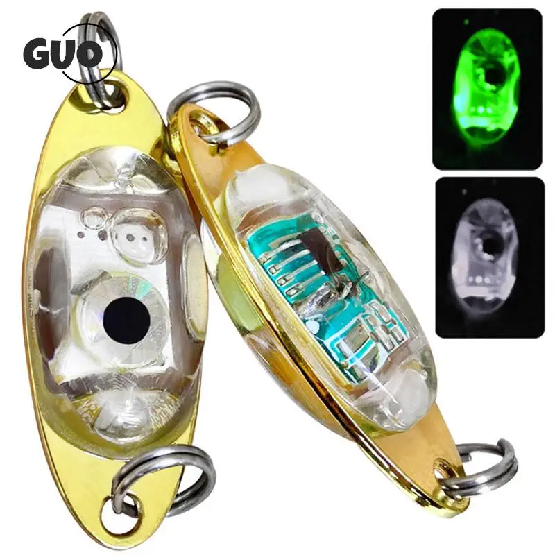 LED Fishing 5cm 10g Deep Drop Fishing Lights LED Spoons Underwater