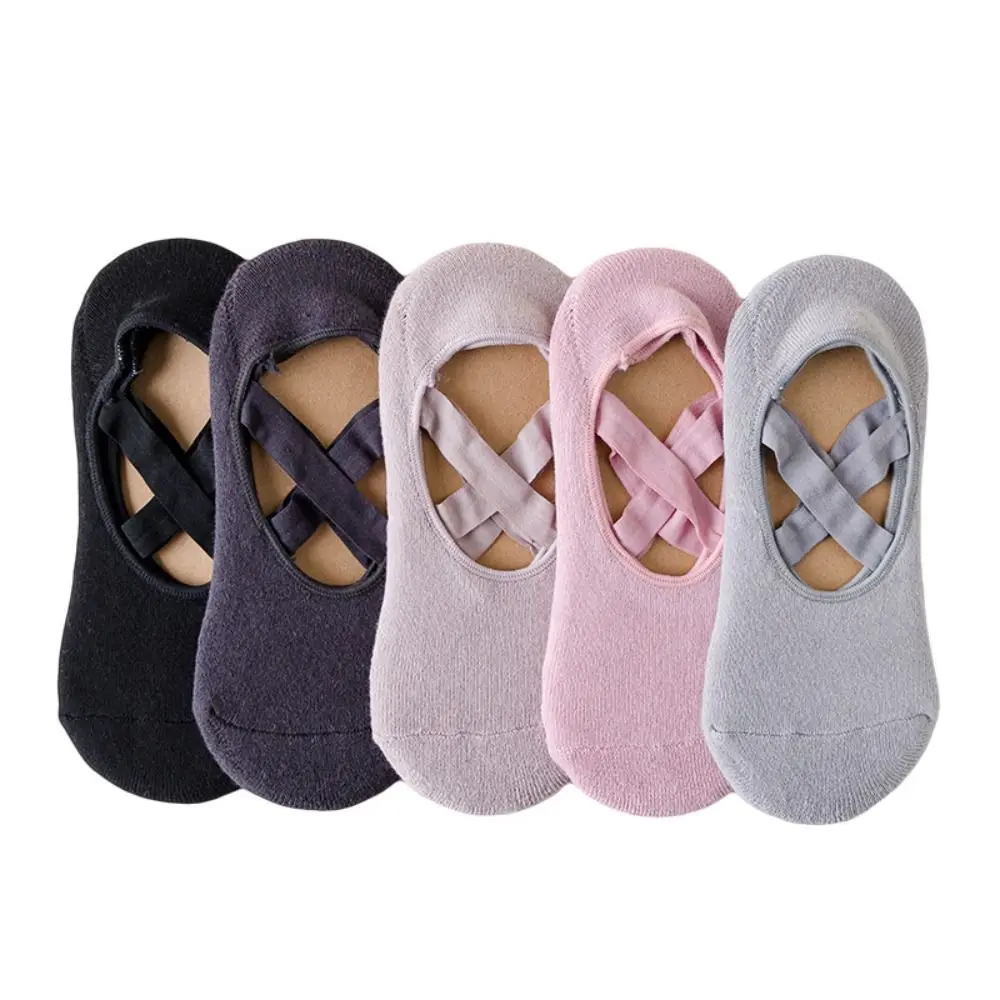 

Gym Teen Non-Slip Sweat-Absorbent Bandage Fitness Cotton Socks Towel Bottom Hosiery Women Yoga Socks Dot Silicone Floor Socks