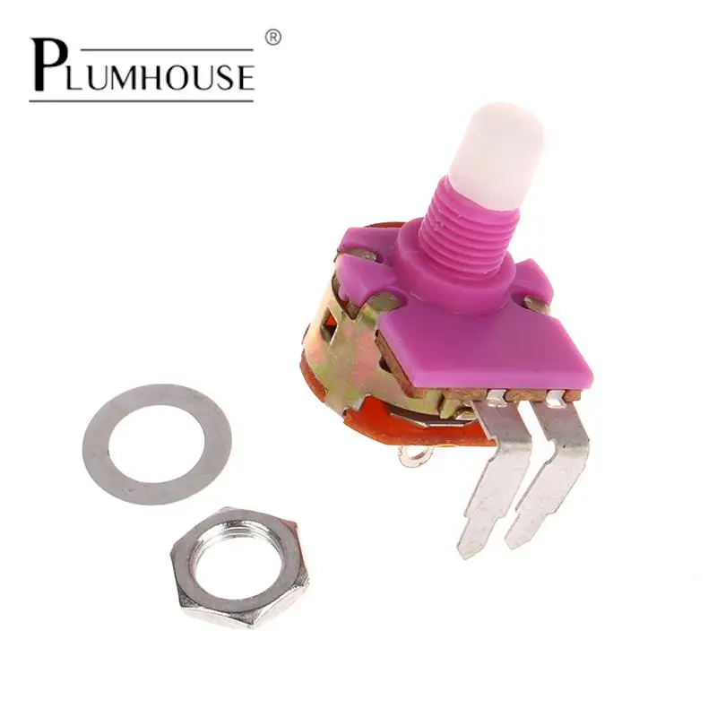 

5pcs B500K Adjustable Potentiometer Desk Table Lamp Dimmable Dimmer Switch With 2 Pins Reading Light Dimmer Control Switch