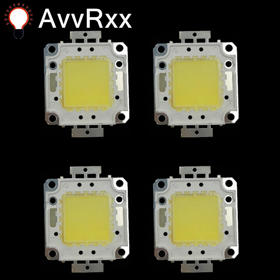 10pcs/ lot LED Chip Beads 10W 20W 30W 50W 100W Backlight Diode Lamps White Warm LED Matrix For DIY Flood Light Bulbs Spotlights