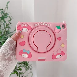 Cartoon My Melody Silicone Tablet Protective Case - IPad2017 2018 9.7in (Pink - NoSP)