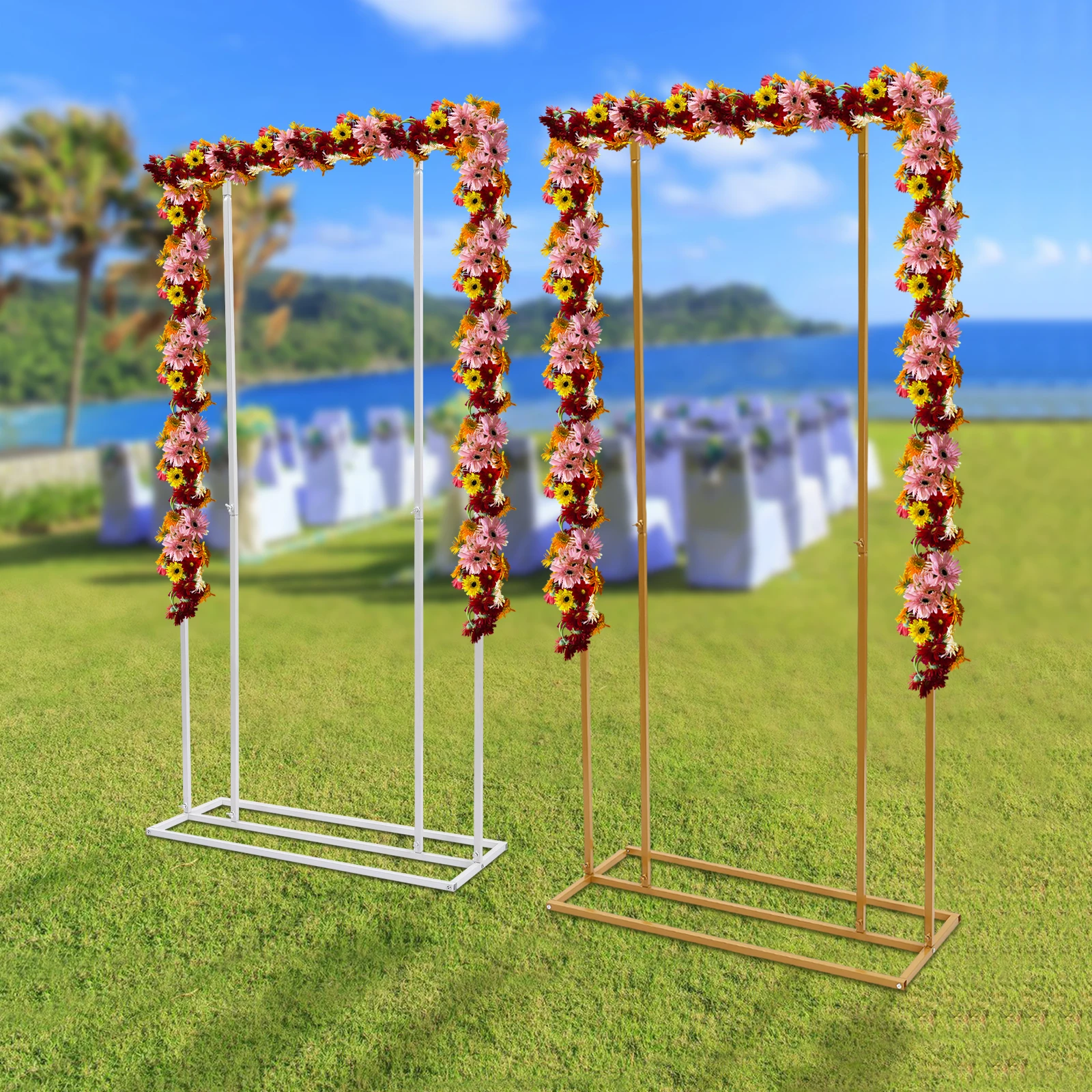 Balloon Wedding Backdrop Stand Metal Balloon Frame Stand Decoration 6.56ft wedding arch stand