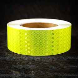 Reflective Safety Warning Tape for Vehicles - High - Visibility Protective Strip (Fluorescent green)