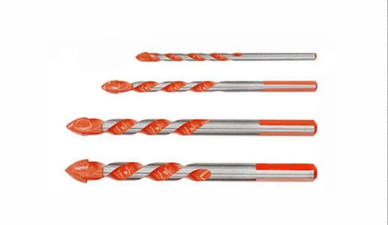 Drill Bits 3/4/5/6/8/10/12mm Tile Drill Bits For Glass Ceramic Concrete Hole Opener Hard Metal Alloy Triangle Bit Tools