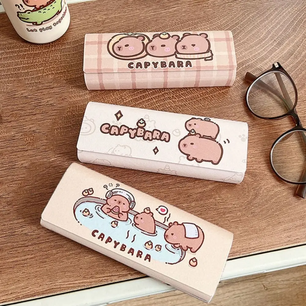 

Magnetic Capibala Glasses Case Pressure-Resistant Cartoon Eyeglasses Holder Eyewear Protector Box Glasses Container