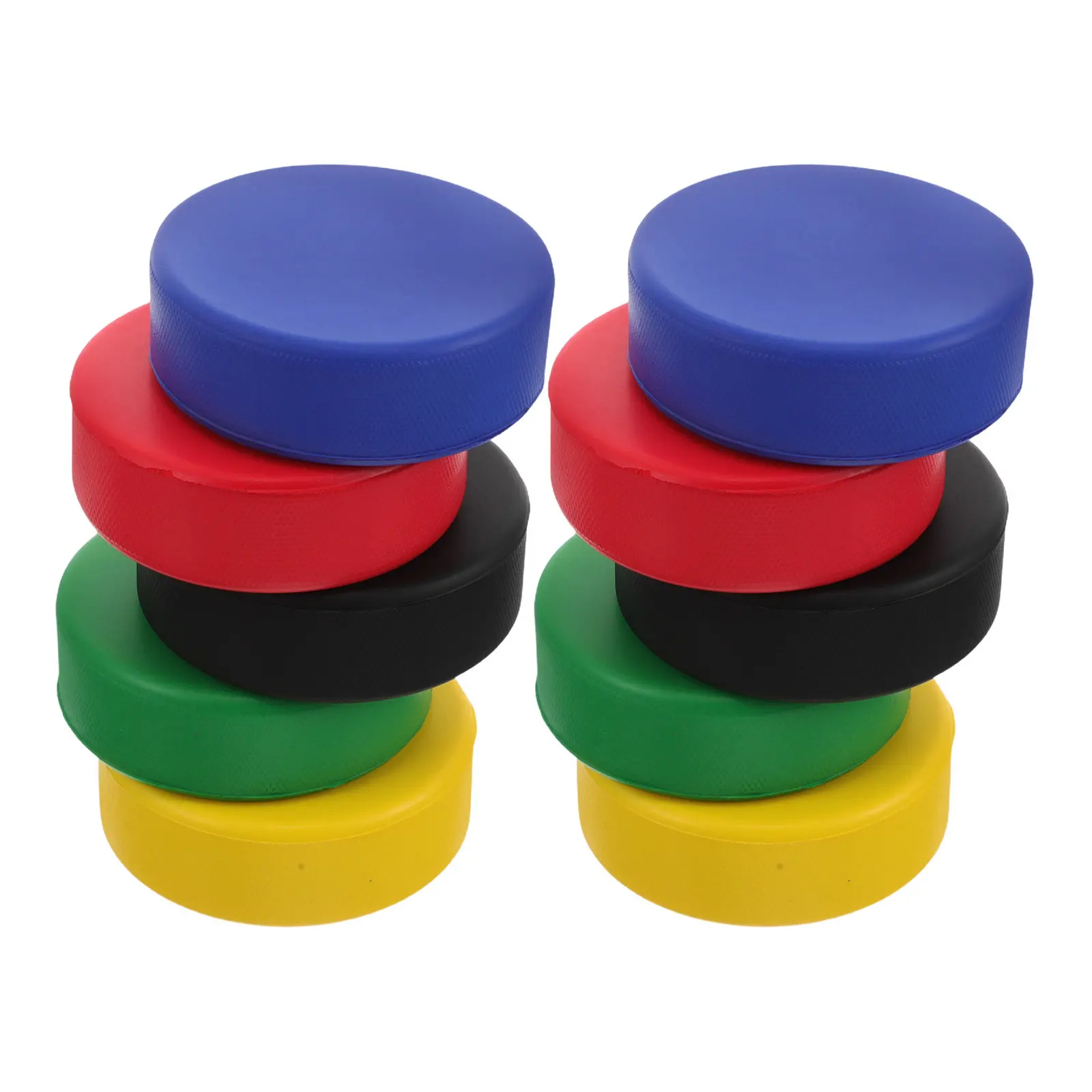 10Pcs PU 폼 아이스 하키 퍽스 스퀴즈 볼 실내 하키 연습 훈련을 위한 부드..