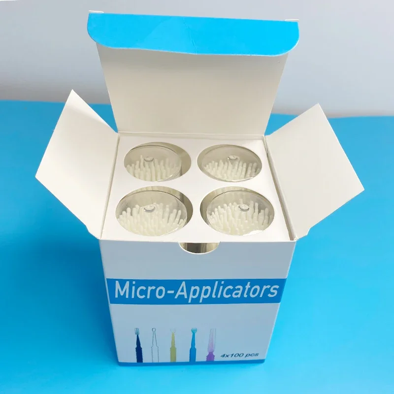 Long Head Disposable Microbrush Applicator Mini Lash Brush Applicators Microblade Makeup Micro Brushes Tool 100pcs