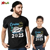 Family Vacation Shirt Matching Outfits Cruise Squad Shirt 2025 New Year Party Ouftif Customized name Family Look Holidays Shirts 2