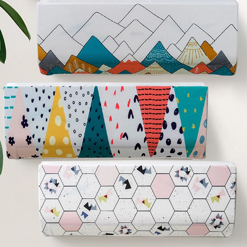 

Carton Style Hanging Air Conditioner Cover Fresh Pattern Air Conditioning Protector Wall Mounted Air Conditioning Cover