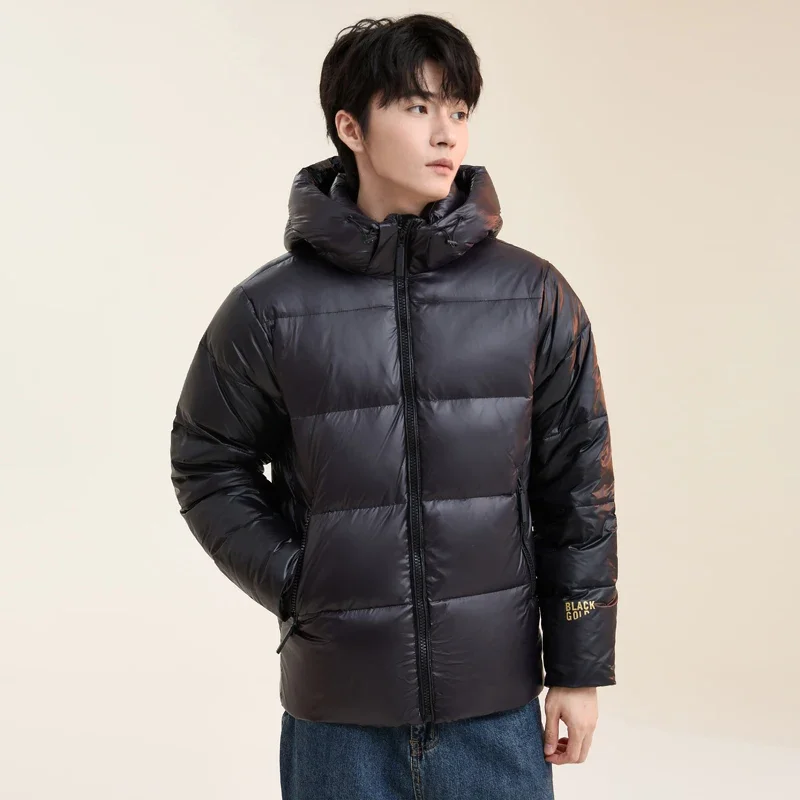 Couple Hooded Parkas Women Winter Men's White Duck Down Jacket Thicken Waterproof Thermal Coat Men Short Hooded Warm Black Coats