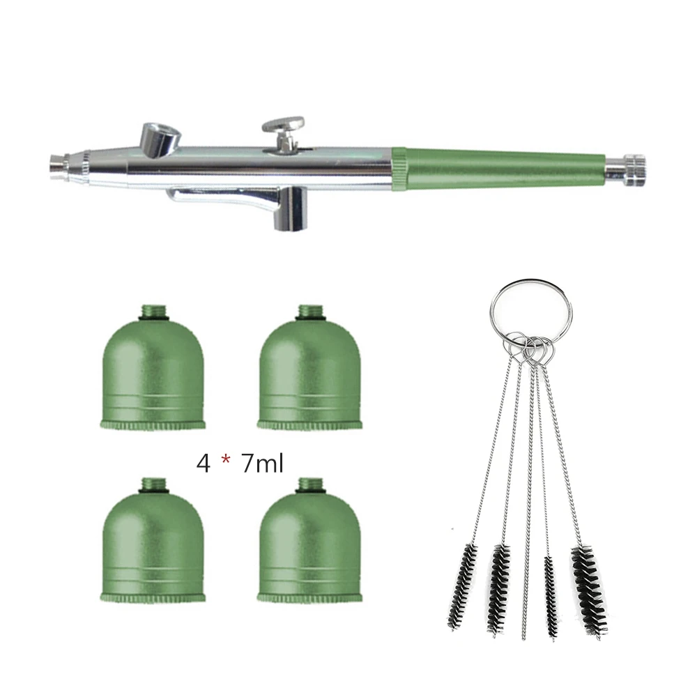 Airbrush Set, Spritzpistole Set mit Kompressor, 30PSI Tragbares Kabelloses Airbrush Kit Wiederaufladbares, Mini Handheld Dual-Action-Airbrush für Malen, Tattoo, Nail Art, Make-up, Kuchendekoration