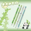Activity Pencil Cartoon Panda Bamboo 2.0 Fully Automatic Pencil Coarse Lead with Pencil Sharpener Student Award Gift Pen 5
