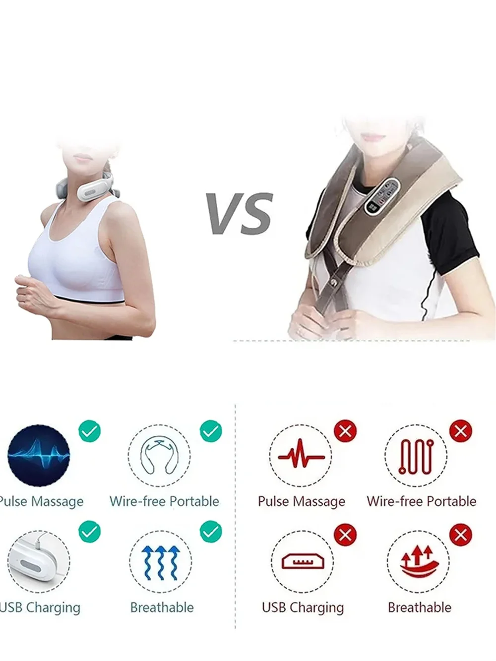 Neck Massage Machine 4 Head And Neck Protection Heating Machines Breathing Light Vibration Hot Compress Cervical Spine Machine 3