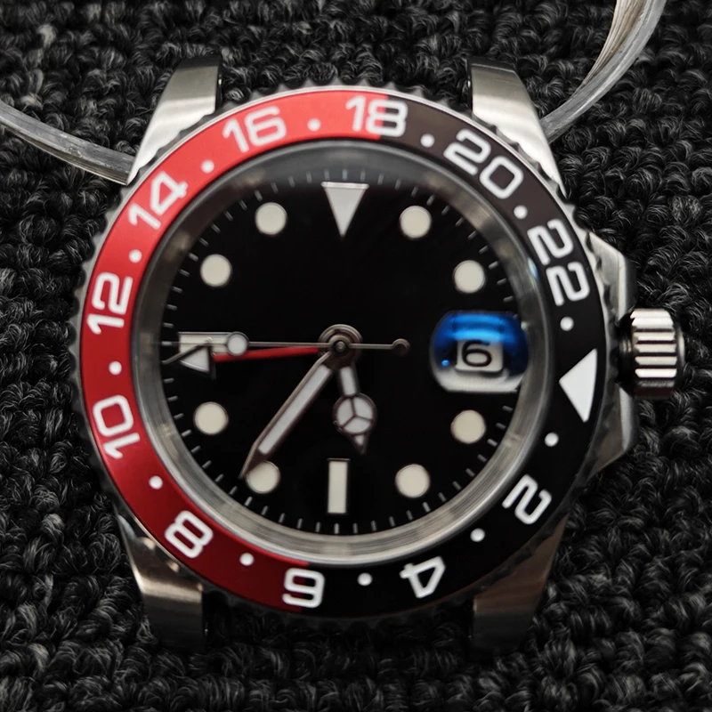 

Полностью автоматические механические часы GMT, Прочные часы для дайвинга из нержавеющей стали 316L