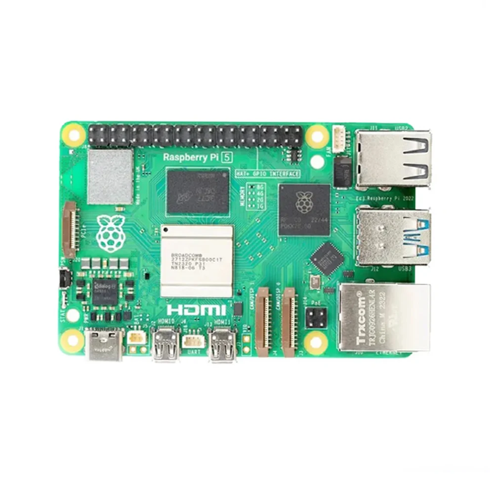 לוח מחשב Raspberry Pi 5 4GB 8GB RAM Dev Board 2.4GHz Cortex-A76 CPU VideoCore VII GPU תיבת אופציונלית מאוורר ספק כוח עבור Pi5
