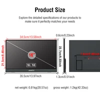 Anmite 16 inch Touch Portable Monitor 1200P HDR IPS Gaming Monitor USB TYPE C HDMI for Phone Laptop Desktop Switch PS4 XBOX - Image 5