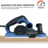 Geevorks 17000RPM Rechargeable Electric Planer 710W 3-1/4 Inch Handheld Wood Cutting Machine Tool Carpenter with Wrench 3