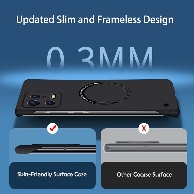 Ultra Thin Matte Frameless Magnetic Cooling Protective Case