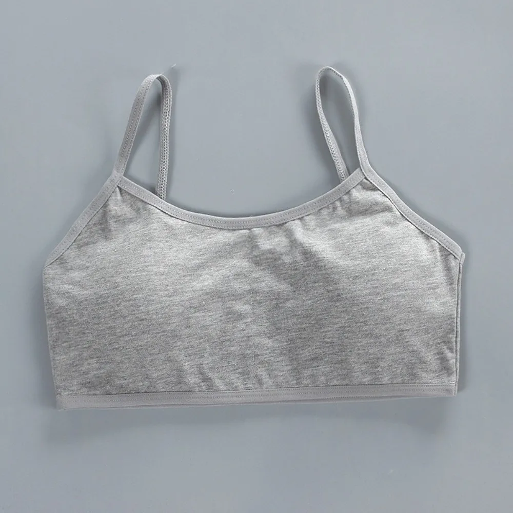 Cotton Teenage Girls Bras Breathable Casual Sports Training Bra Underwear Developmental Bras Children Tube Tops