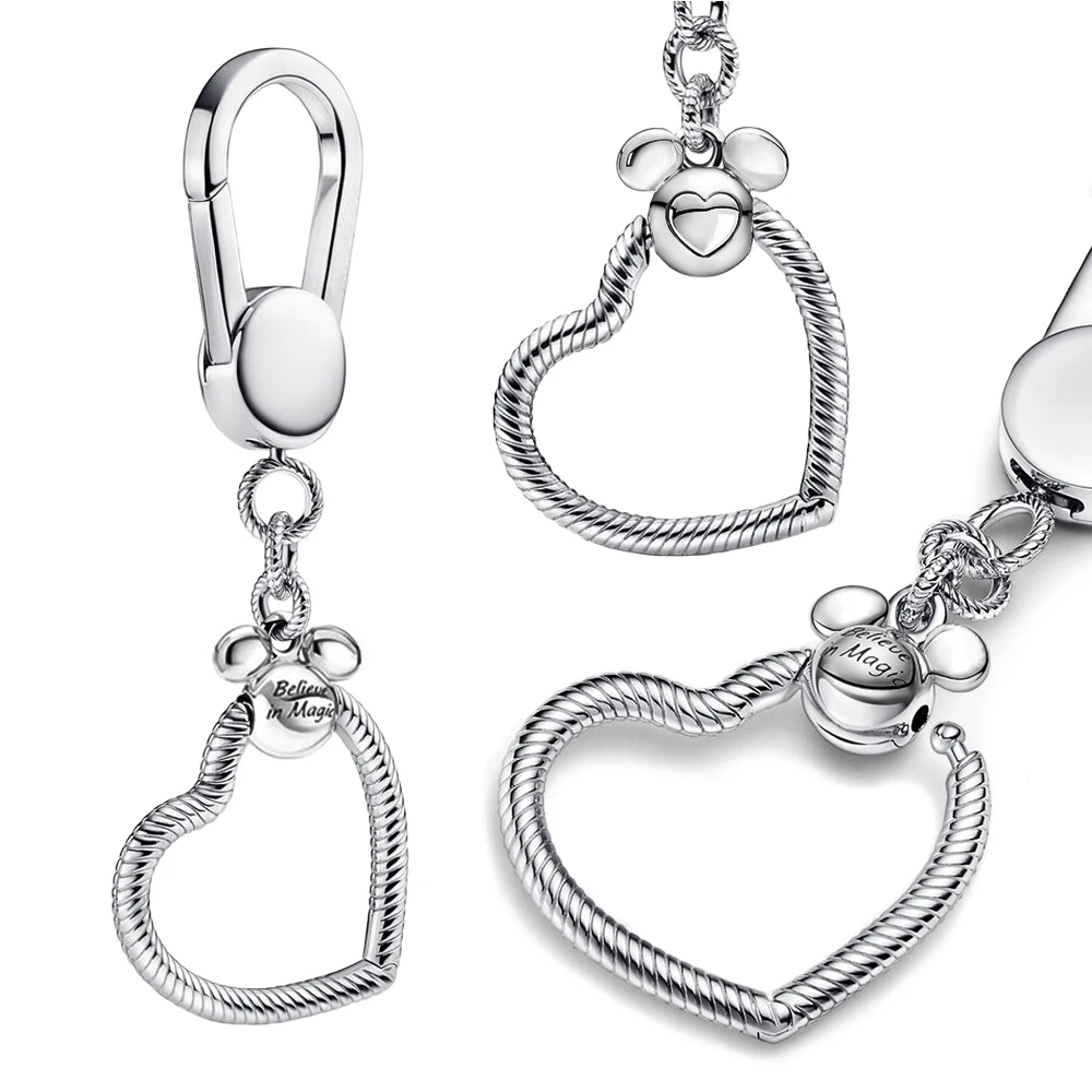 Key Rings Key Chain Fit Original Pandora Charms & Pendant DIY for Women Jewelry Gift