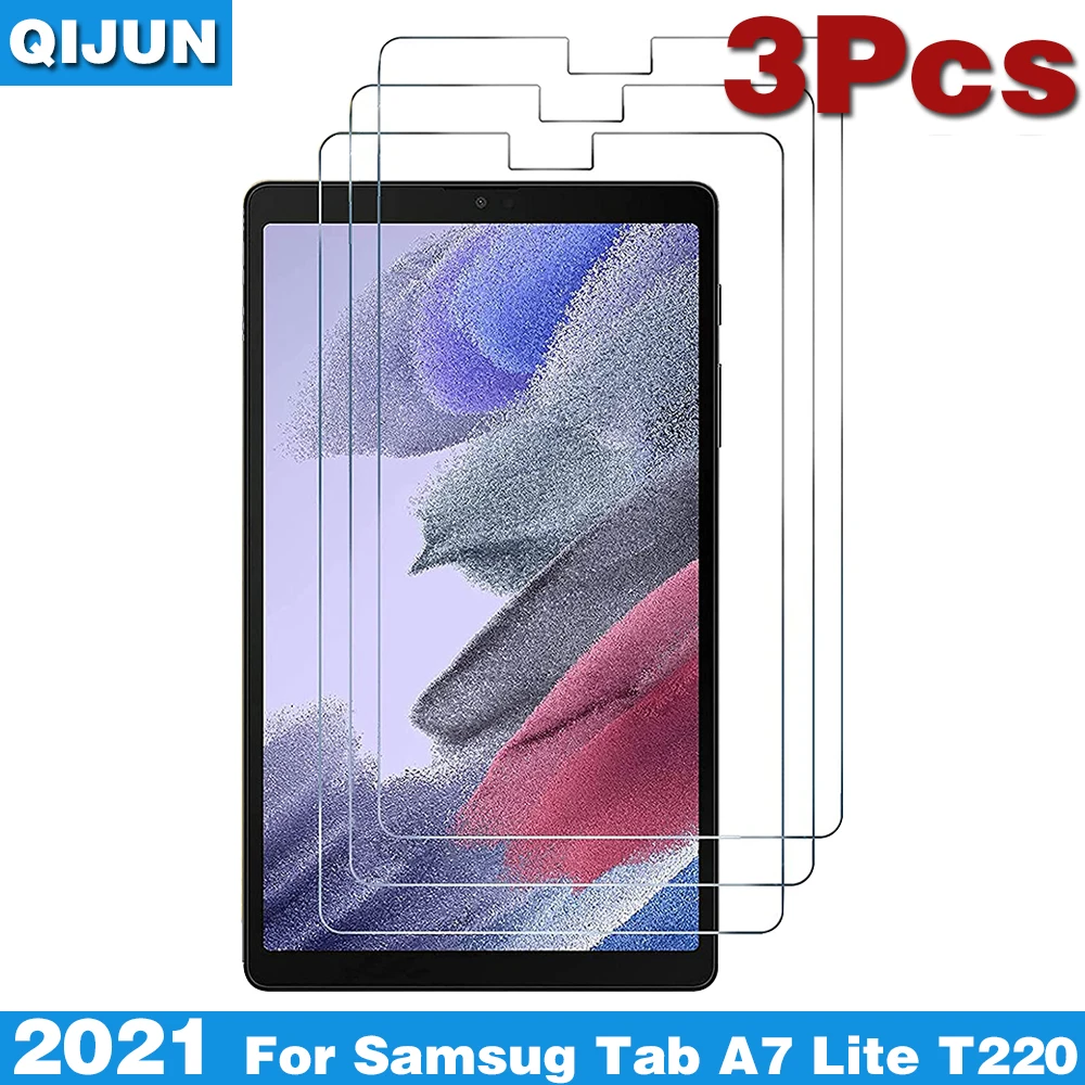 For Samsung Galaxy Tab A7 Lite SM-T225 T220 8.7inch Screen Protective Film Anti-Scratch 9H Hardness Tablet Tempered Glass 2021 2pcs tablet tempered glass screen protector cover for samsung galaxy tab a7 lite anti scratch full coverage protective film