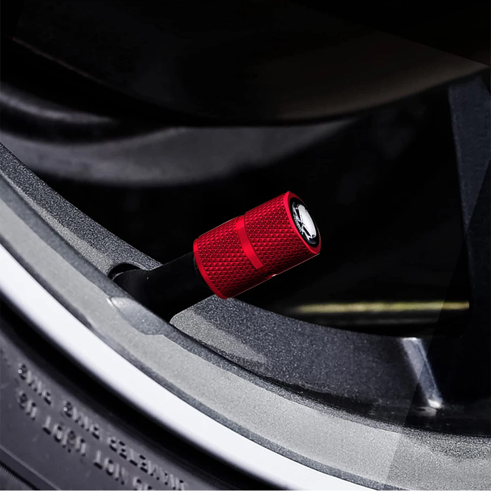 Black Aluminum Tire Valve Stem Caps - 20 Pack, Dust Covers For Car, Truck, SUV, Bike Wheels