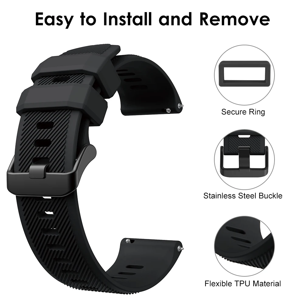Forerunner 745  YAYUU , Garmin Venu 2/Garmin Vivoactive 4/Forerunner 745  22mm Ǹ ü Ʈ