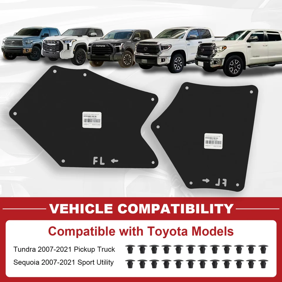 2 Uds Para Toyota Sequoia 2008-2017 Parachoqu Delantero De