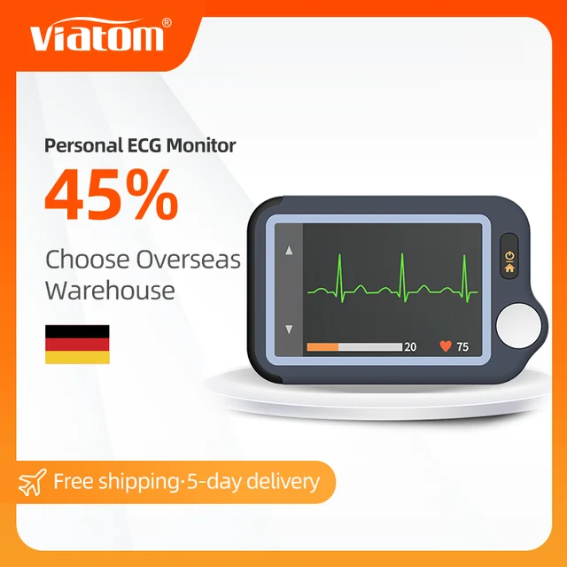 Wellue Portable Blood Pressure Monitor with EKG, Supporting AI  Interpretation via the Free App