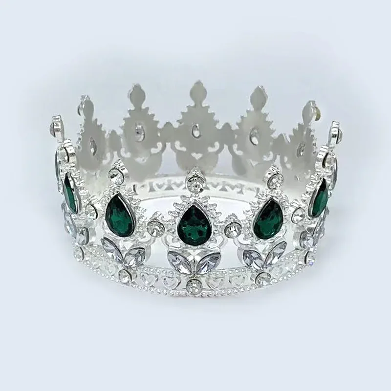 Baroque Crystal Tiaras Crowns Rhinestone Prom Diadem Headband Crown Bridal Wedding Hair Accessories Jewelry Crown Tiara Gift