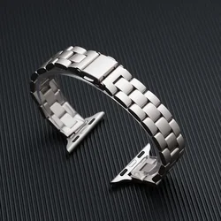 Slim Stainless Steel Watch Band - Metal Bracelet Replacement Strap - 49mm 42mm 44mm 45mm (Starlight 7)