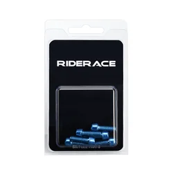 6-Piece Colorful Titanium-Plated Bicycle Handlebar Screws Set (Blue)
