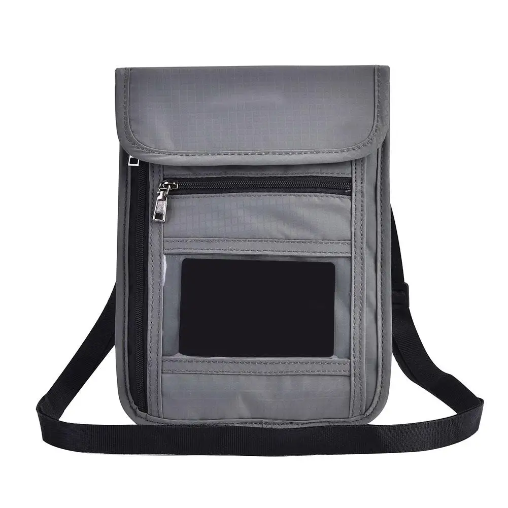 Travel Passport Neck Bag Wallet ID Card Holder Pouch