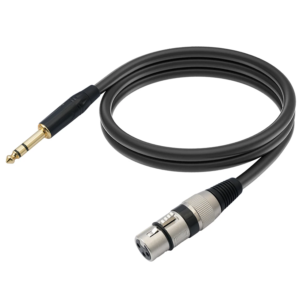 ݵ Ŀ, TRS -XLR  ̺, 6.35mm ׷ , 3  XLR ũ ̺ PVC 뷱, 1/1.8 m, 3 m, 5/10 m, 6.35mm