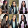 2x6 Lace Closure 14-26 inch Brazilian Straight Lace Closure 6 Inch Deep Part Closure Human Hair for Women Middle Part 6