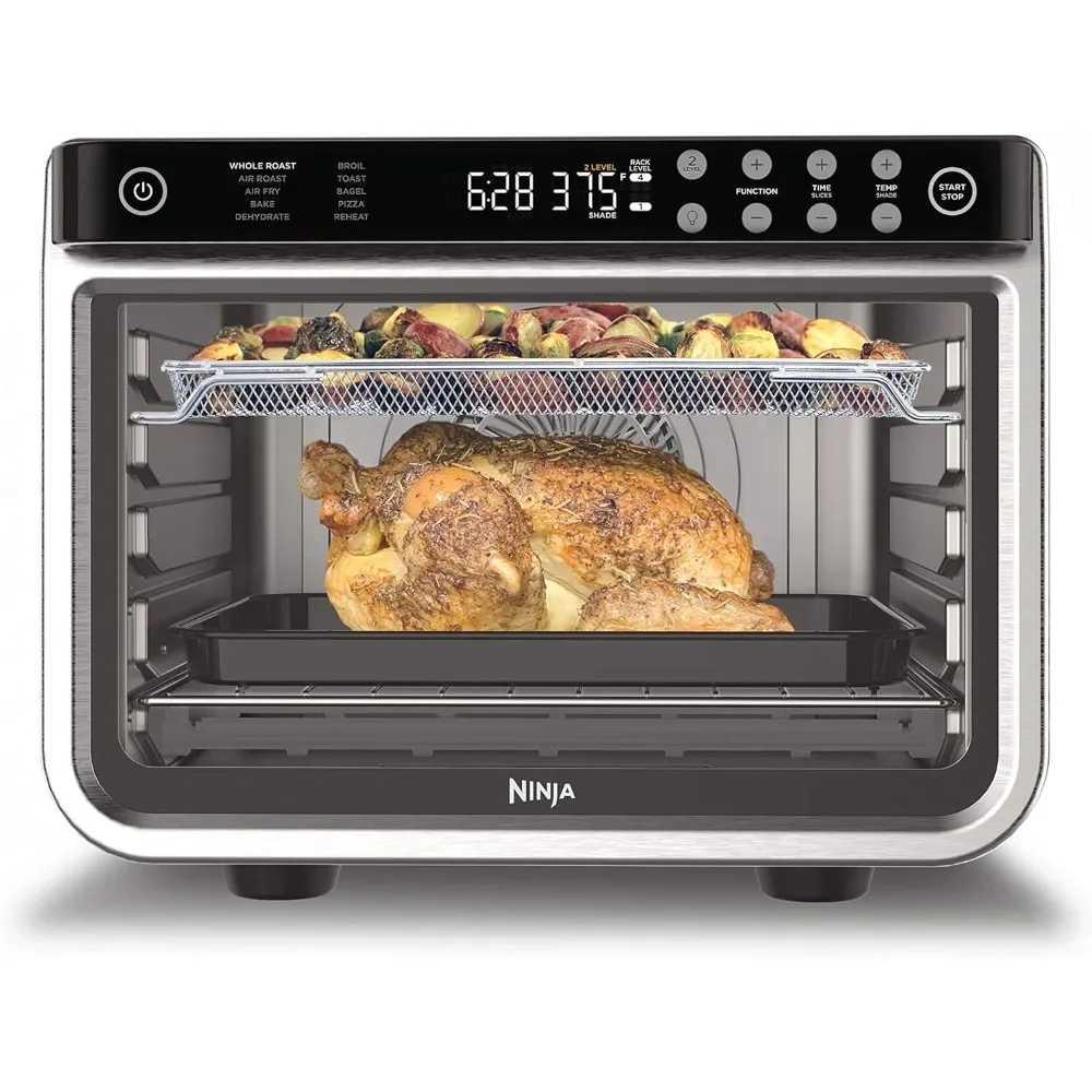 DT201 Foodi 10-in-1 XL Pro Air Fry Digital Countertop Convection Toaster Oven with Dehydrate and Reheat,